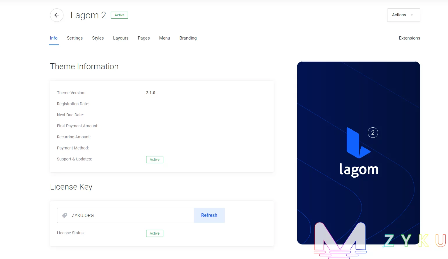 Lagom- 简单，直观且完全响应的 WHMCS 主题 v2.1.0